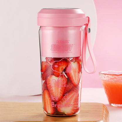 Snoopy Juicer Cup Portable Small Electric Mini Wireless Charging Fruit Cooking Machine Home Cute Juicer