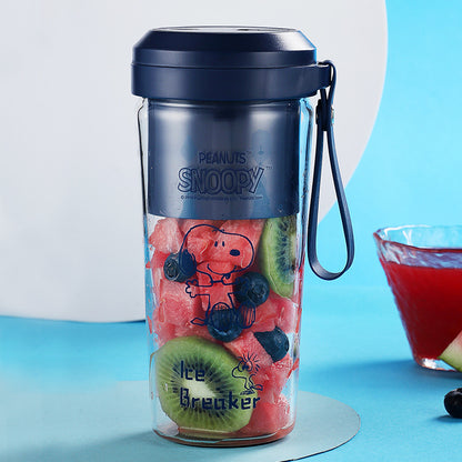 Snoopy Juicer Cup Portable Small Electric Mini Wireless Charging Fruit Cooking Machine Home Cute Juicer