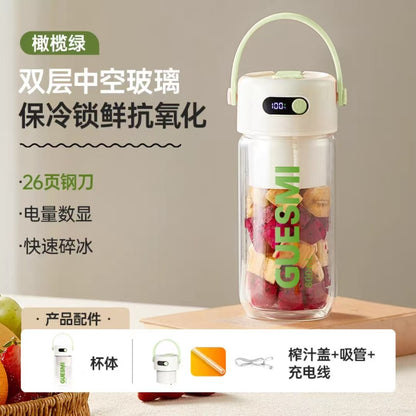 Jiami Portable Glass Integrated Juicer Home Dormitory Multifunctional Wireless Mini Small Rechargeable Juice Cup