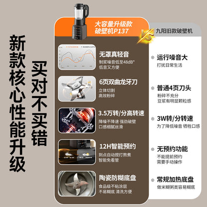 Joyoung wall breaker new household multi-functional bass soy milk cooking automatic complementary food juice squeezing without filtration P137