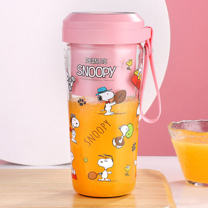 Snoopy Juicer Cup Portable Small Electric Mini Wireless Charging Fruit Cooking Machine Home Cute Juicer