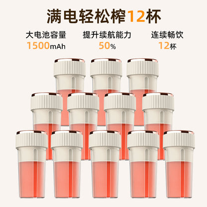 Juice Cup Charging Mini Electric Juicer Small Portable Juicer Household Multifunctional Fruit Blender