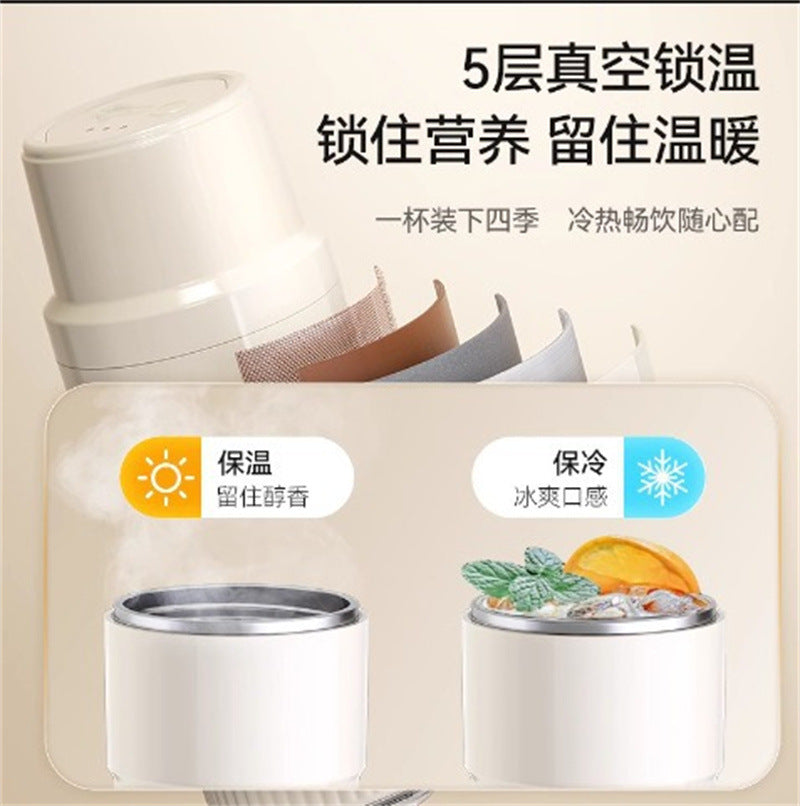 New Stainless Steel Juicer Small Portable Multifunctional Juicer for Home Use Mini Electric Stirring Juicing Cup