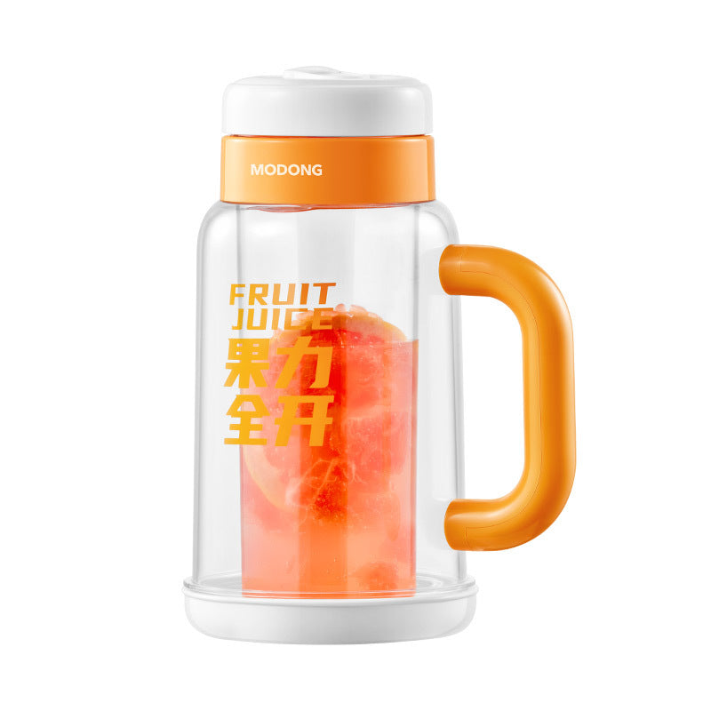 Motor new juicer fully automatic crushed ice household fruit stirring juicer double glass juicer