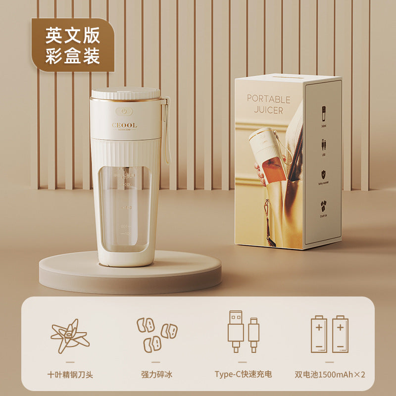 CEOOL President Miss Companion Juicer Cup Household Small Rechargeable Portable Juicer Electric Blender Machine