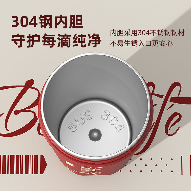 Stainless Steel Portable Coffee Cup – Large Capacity, Leak-Proof, Unisex